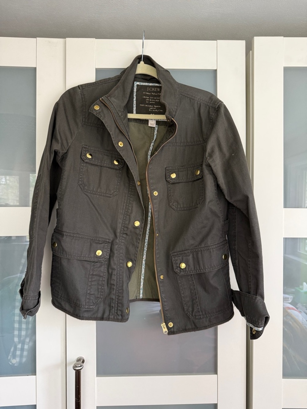 J. Crew Men's Military Field Jacket in Olive Medium